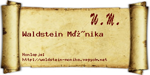 Waldstein Mónika névjegykártya